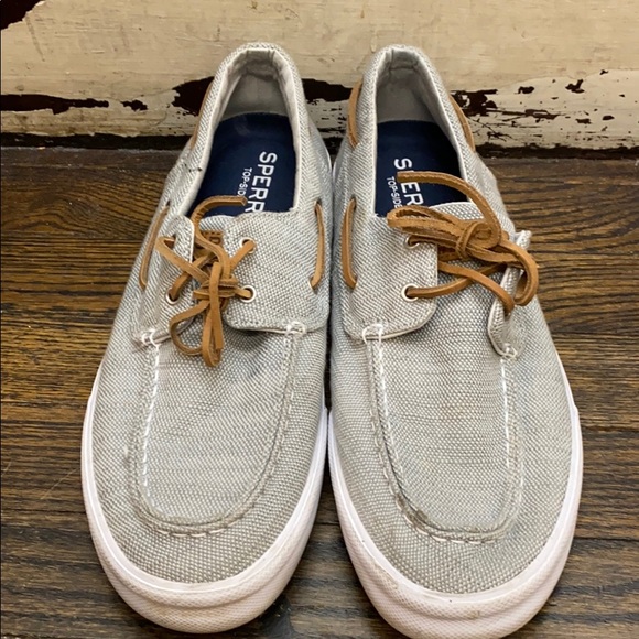 Sperry Shoes Sperry Gray Boat Shoes Size 1 Poshmark
